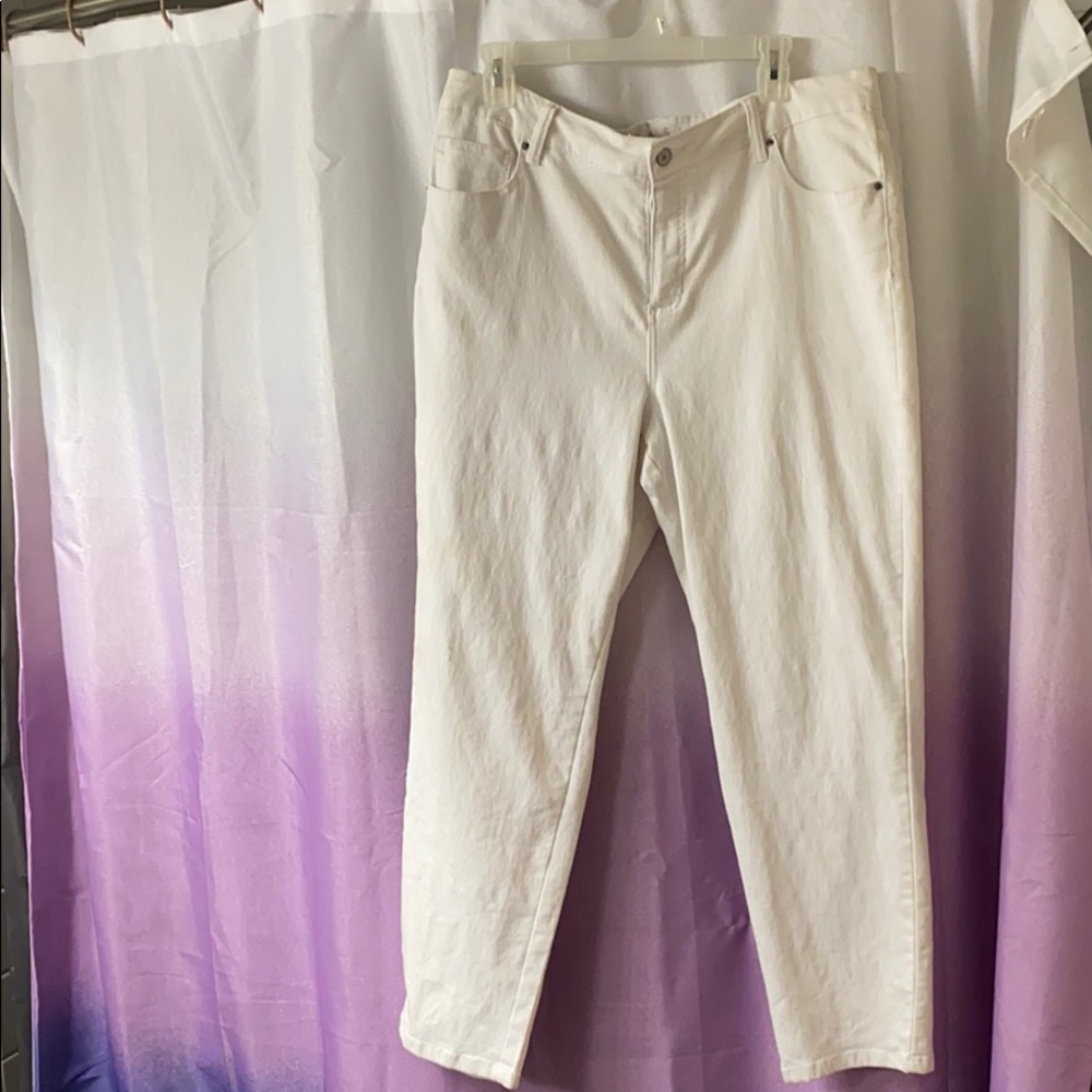 All white denim